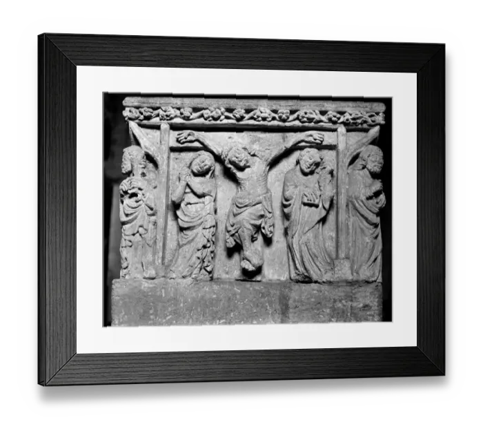 Framed Print : Shilton font crucifixion BB49_00405