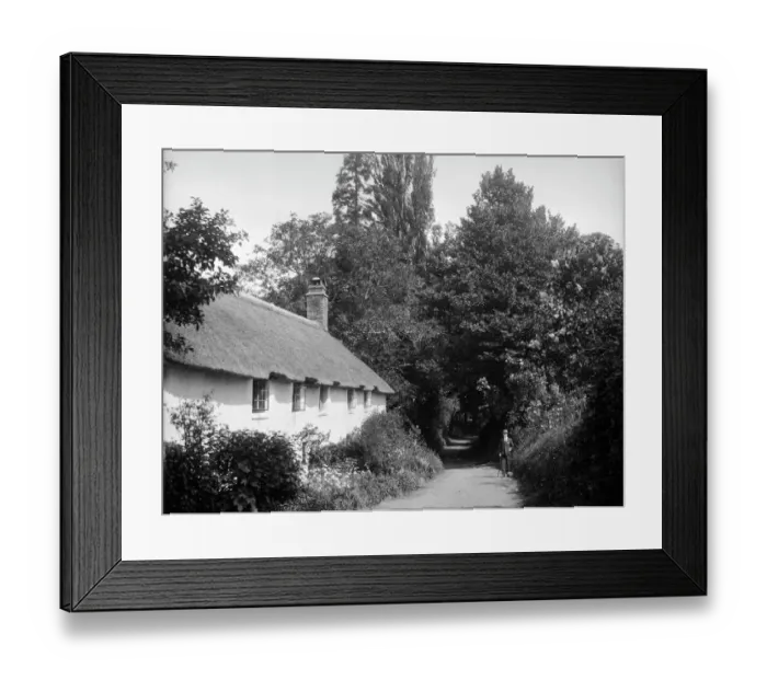 Framed Print : Dunster cottages BB53_00627 Framed Print : Dunster cottages BB53_00627