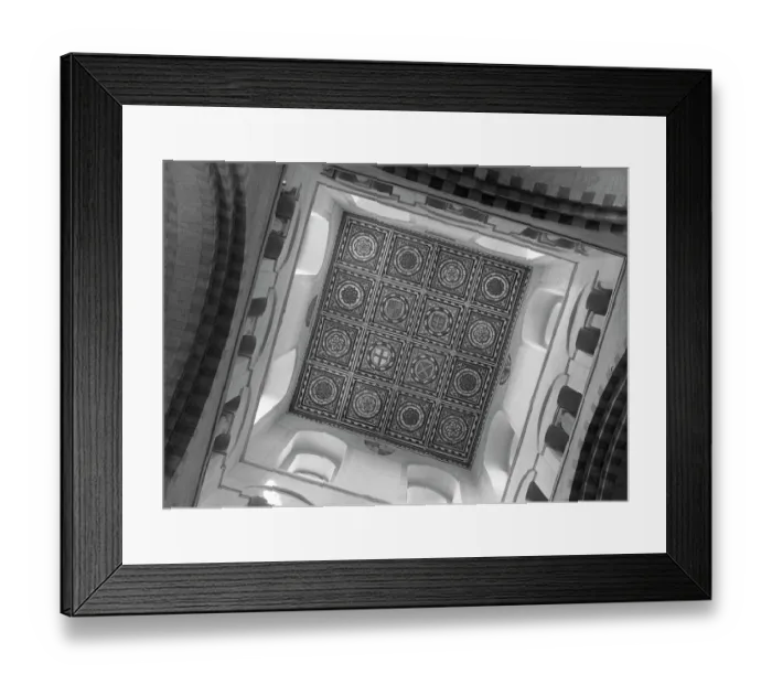 Framed Print : Tower ceiling HKR01_04_042 Framed Print : Tower ceiling HKR01_04_042
