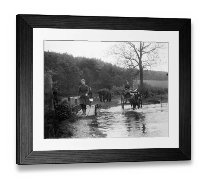 Framed Print : Crossing the ford MCF01_02_0506