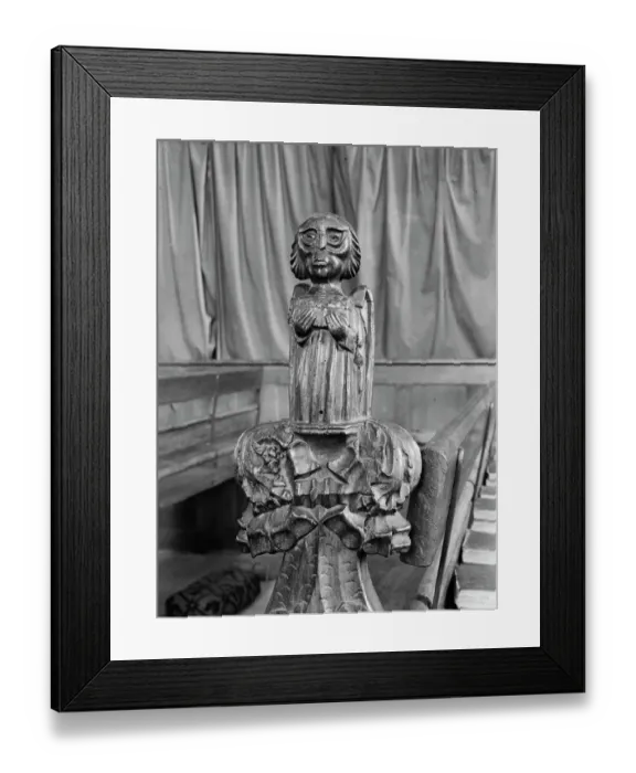 Framed Print : Portrait in wood HKR01_04_143 Framed Print : Portrait in wood HKR01_04_143
