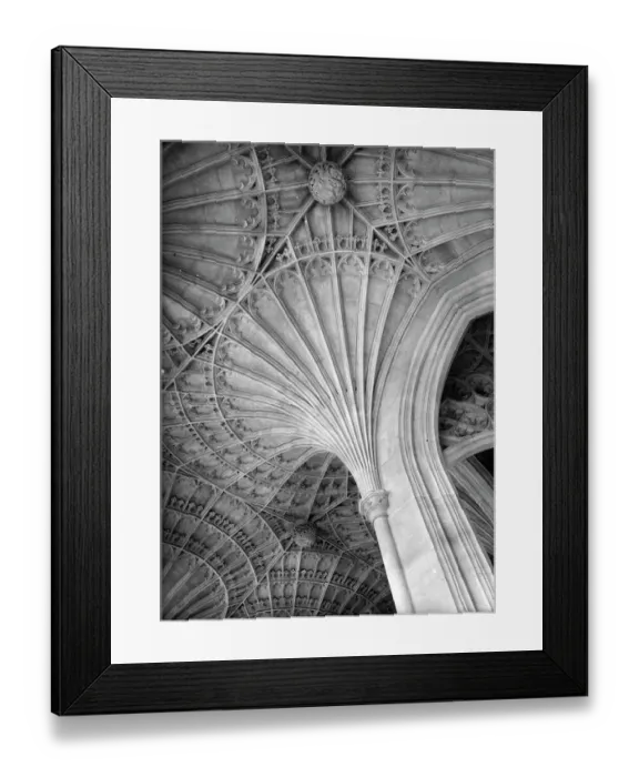 Framed Print : Fan vault HKR01_04_160 Framed Print : Fan vault HKR01_04_160