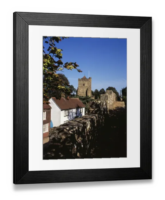 Framed Print : View from Battle Abbey towards St Marys K060295 Framed Print : View from Battle Abbey towards St Marys K060295