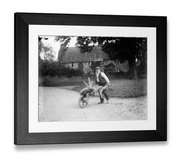 Framed Print : Man with a barrow MCF01_02_0630