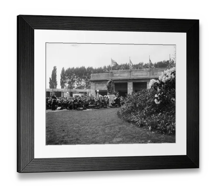 Framed Print : Band playing MCF01_02_0799