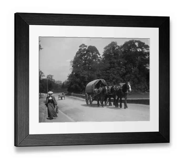 Framed Print : Covered wagon MCF01_02_1418