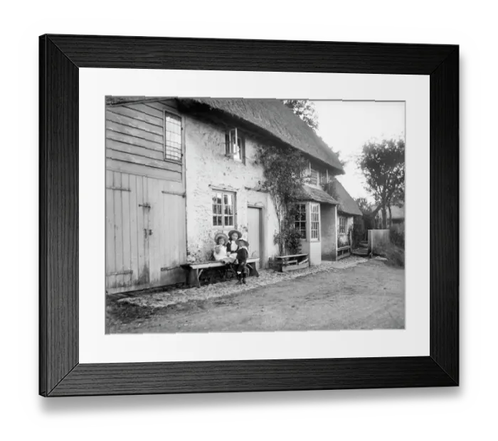 Framed Print : Outside the pub door MCF01_02_1512
