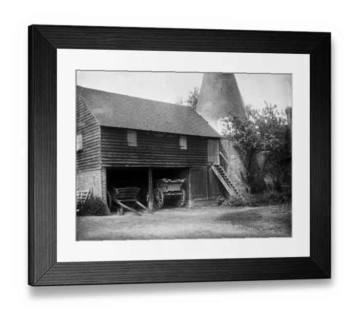 Framed Print : Oasthouse and stowage barn MCF01_02_1570 Framed Print : Oasthouse and stowage barn MCF01_02_1570