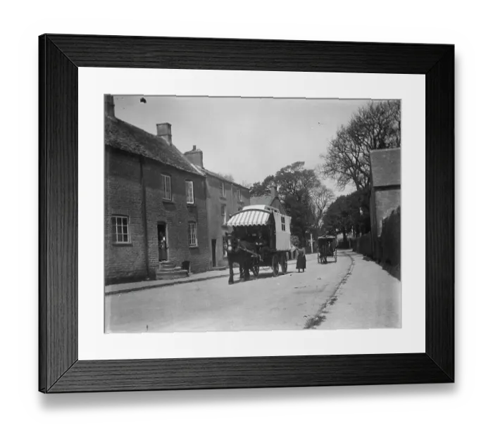 Framed Print : Caravans arriving MCF01_02_1062
