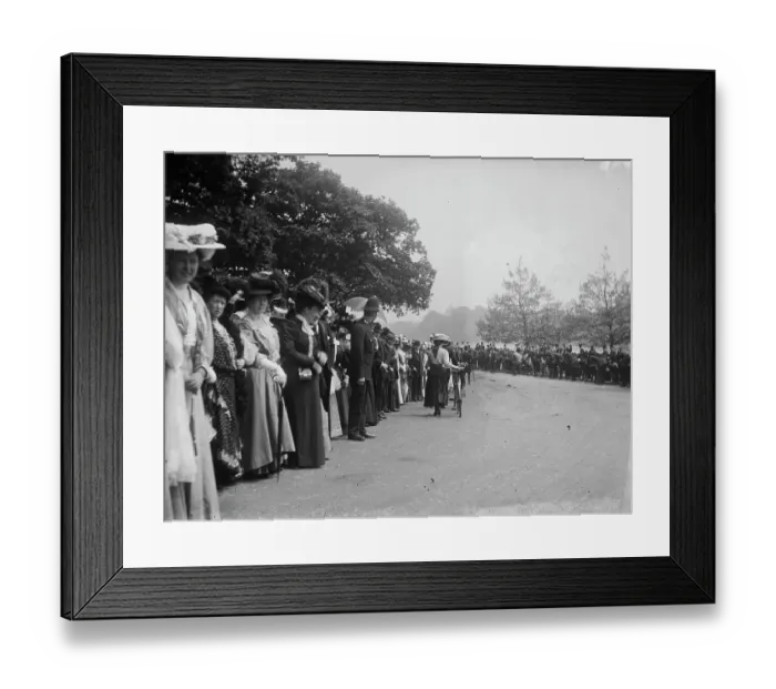 Framed Print : Crowds gathered MCF01_02_1318