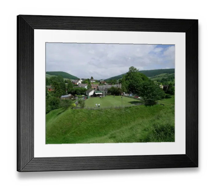 Framed Print : Clun Bowling Club PLA01_06_0016