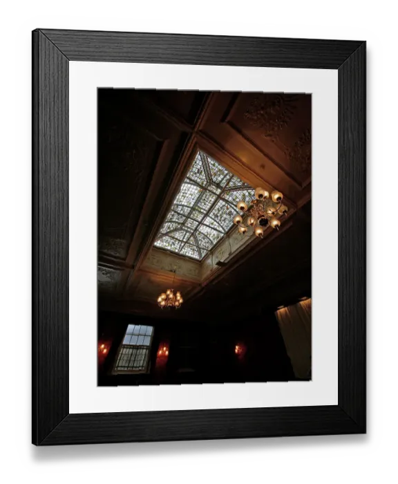 Framed Print : Roof light PLA01_03_0397