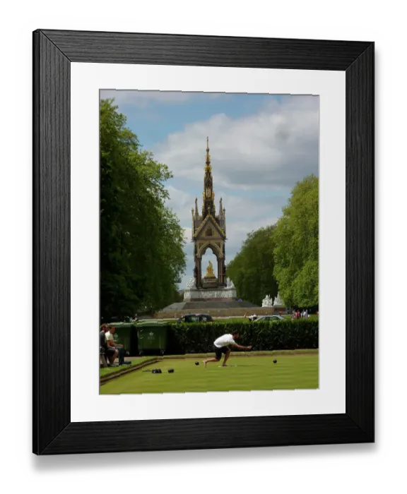 Framed Print : Hyde Park Bowling Green PLA01_03_0409