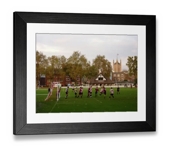 Framed Print : School football match PLA01_03_0697 Framed Print : School football match PLA01_03_0697