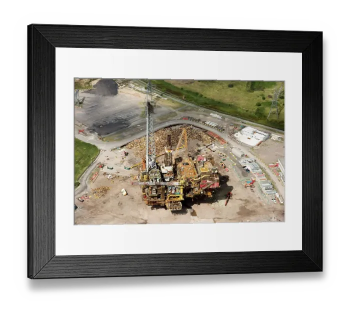 Framed Print : Decommissioned oil rig 34112_030 Framed Print : Decommissioned oil rig 34112_030