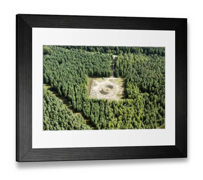 Framed Print : Dalby Dry Stone Wall Maze 34113_050