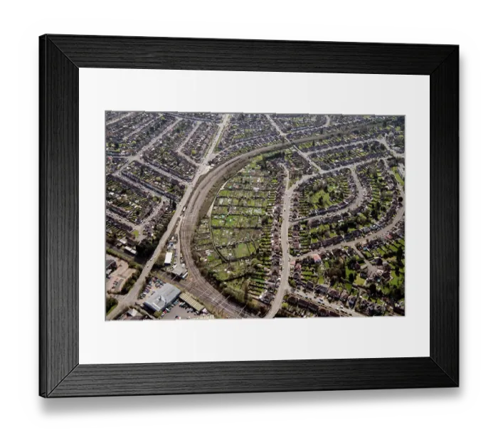 Framed Print : Stoney Road Allotments 35002_037 Framed Print : Stoney Road Allotments 35002_037