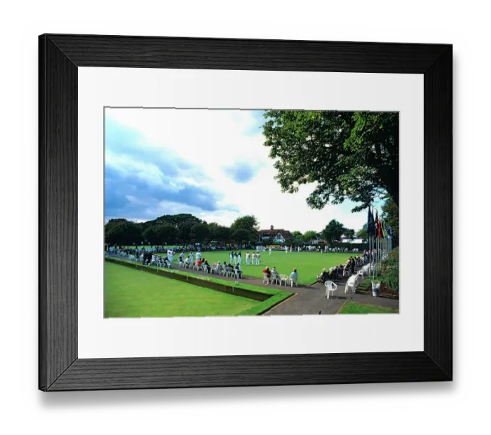 Framed Print : Lawn bowls at Worthing PLA01_06_081
