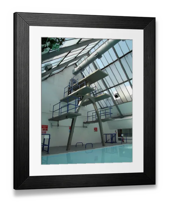 Framed Print : Diving platform PLA01_09_206