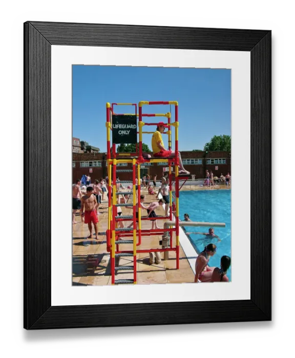Framed Print : Parliament Hill Fields Lido PLA01_10_003