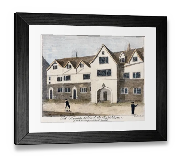 Framed Print : Houses behind the Charterhouse Hospital N990021 Framed Print : Houses behind the Charterhouse Hospital N990021