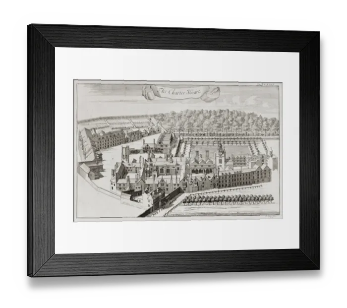 Framed Print : Charterhouse Hospital c. 1710 N990022