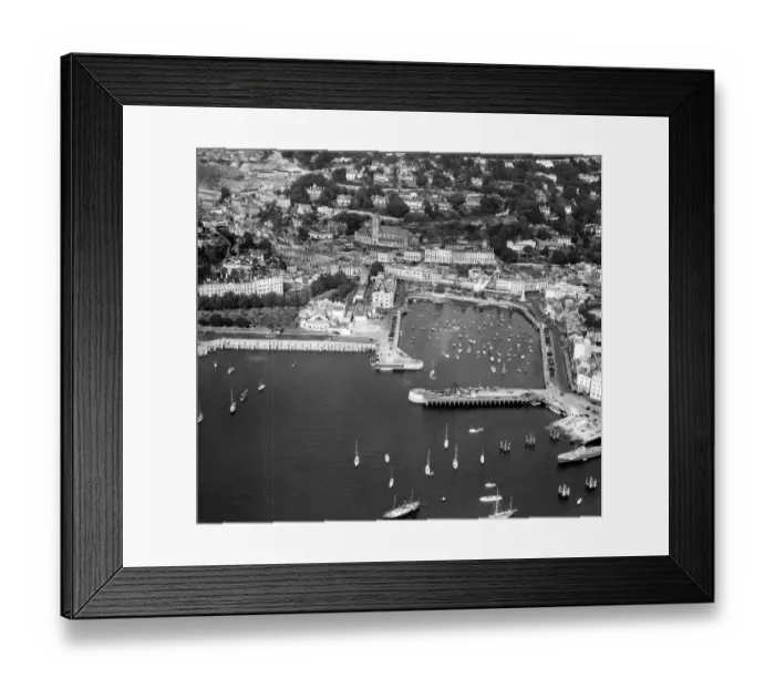 Framed Print : Torquay Old Harbour EAW011689
