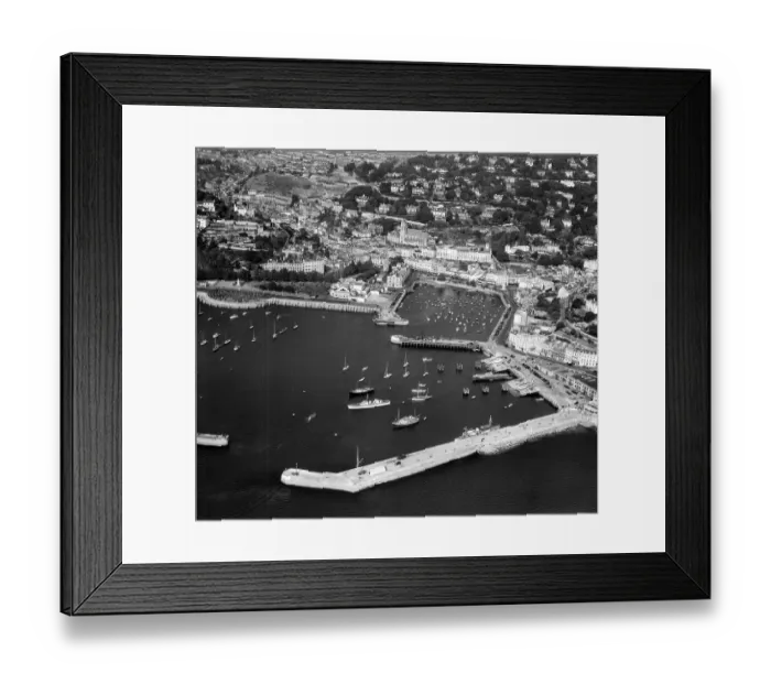 Framed Print : Torquay Old Harbour EAW011685