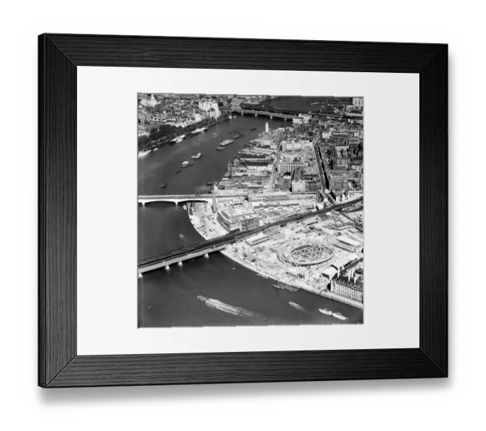 Framed Print : Building the Festival of Britain EAW031792 Framed Print : Building the Festival of Britain EAW031792