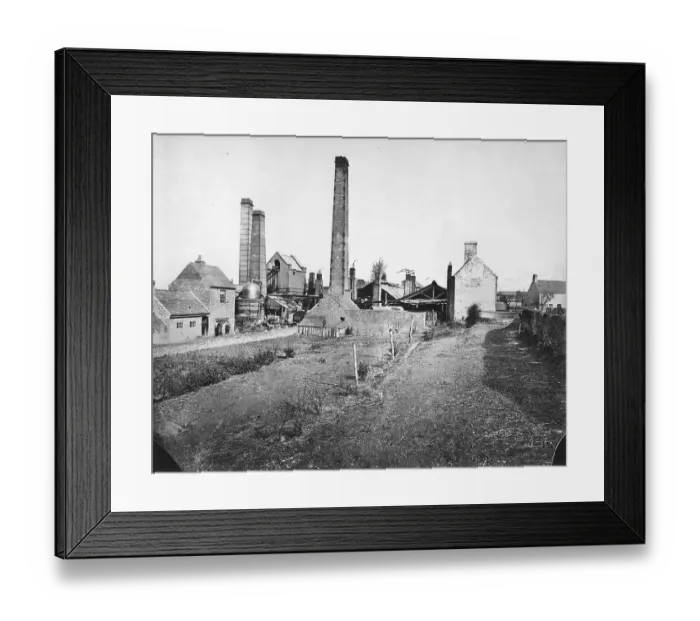 Framed Print : Canalside works BB81_00015