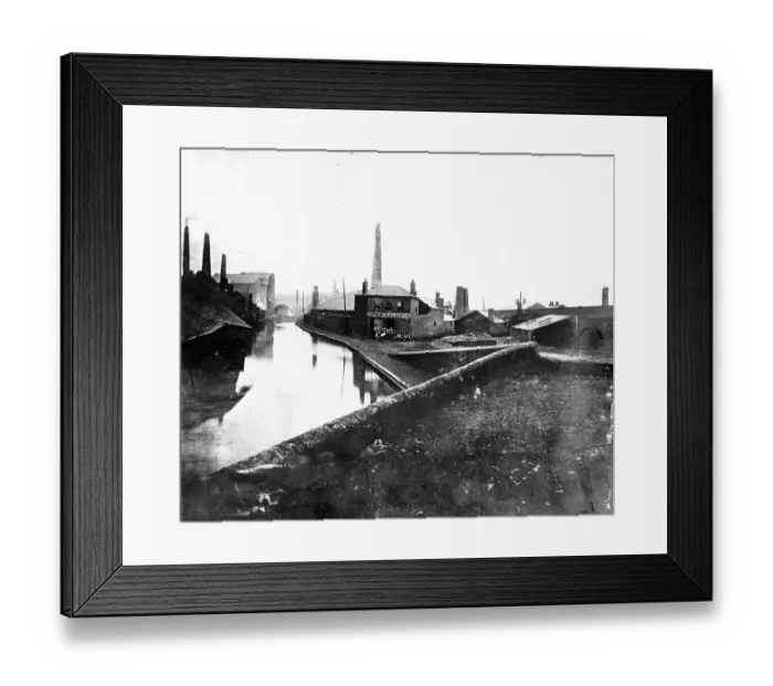 Framed Print : Canalside works BB81_02839 Framed Print : Canalside works BB81_02839