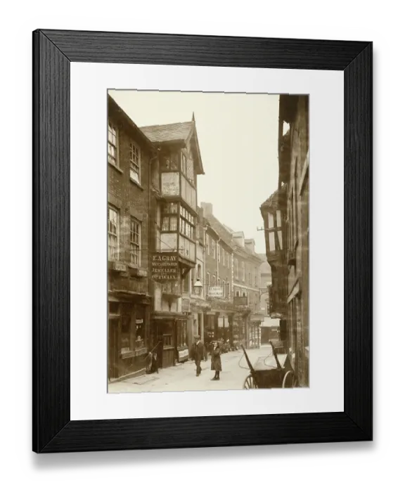 Framed Print : Butcher Row OP05967
