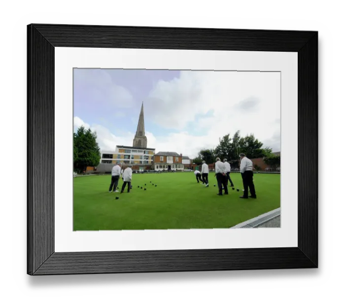 Framed Print : Hereford Bowling Club PLA01_06_025