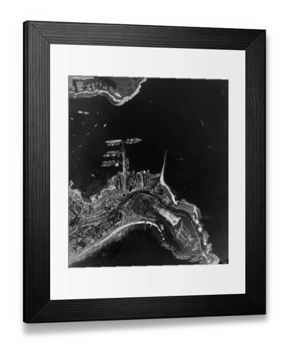 Framed Print : Pendennis and Falmouth Harbour RAF_106g_uk_1663_rs_4193