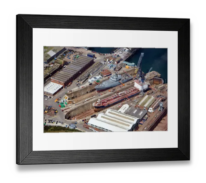 Framed Print : Falmouth dry dock 24645_018