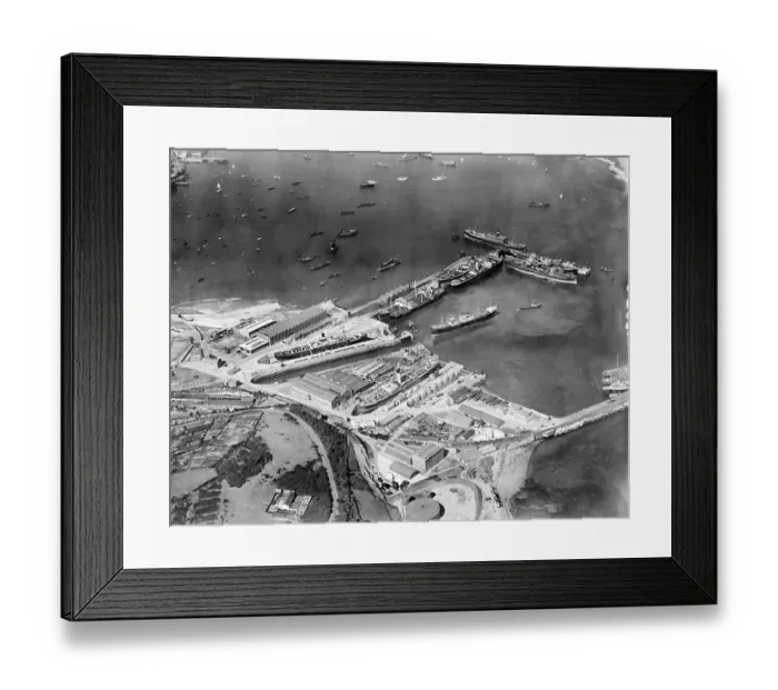 Framed Print : Falmouth docks EPW02355
