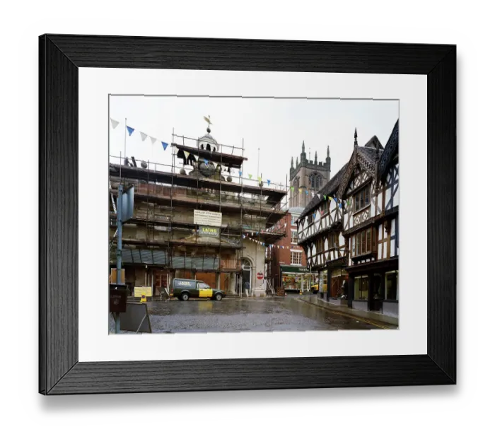 Framed Print : Renovating the Buttercross JLP01_10_18907