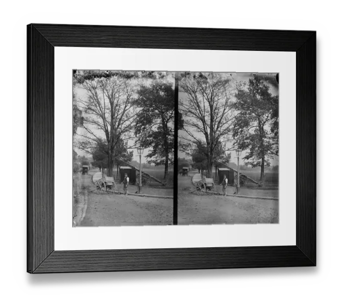 Framed Print : Road worker OFH01_01_02_002