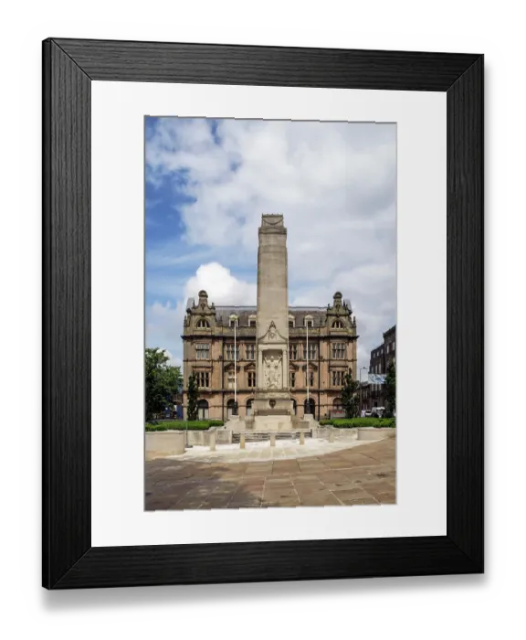 Framed Print : Preston War Memorial DP186150 Framed Print : Preston War Memorial DP186150