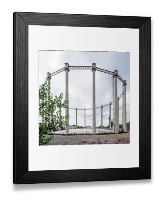 Framed Print : Gas holder DP186260