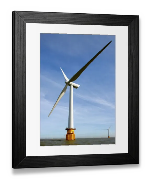 Framed Print : Wind farm N090477