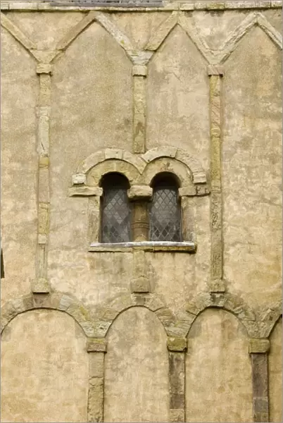Anglo-Saxon window and arcading N071988