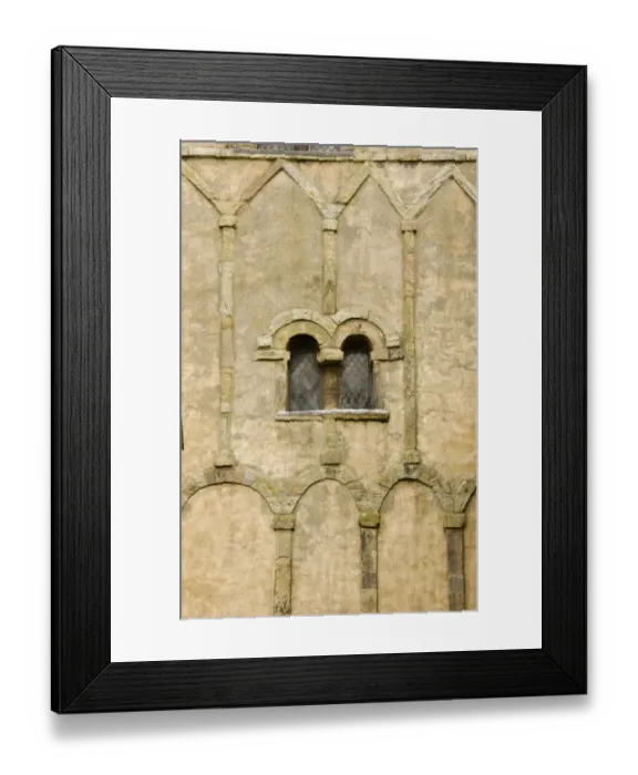 Framed Print : Anglo-Saxon window and arcading N071988