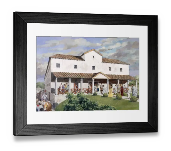 Framed Print : Wall Roman Site J970061