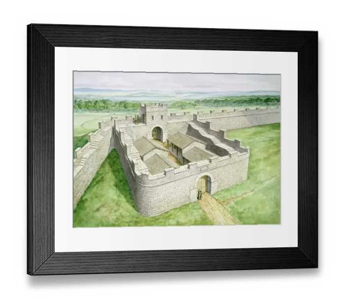 Framed Print : Hadrians Wall Cawfields Milecastle J980019