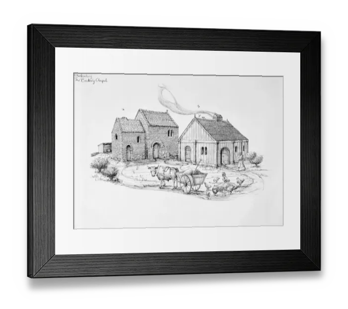 Framed Print : Beckery Chapel, Glastonbury J920409