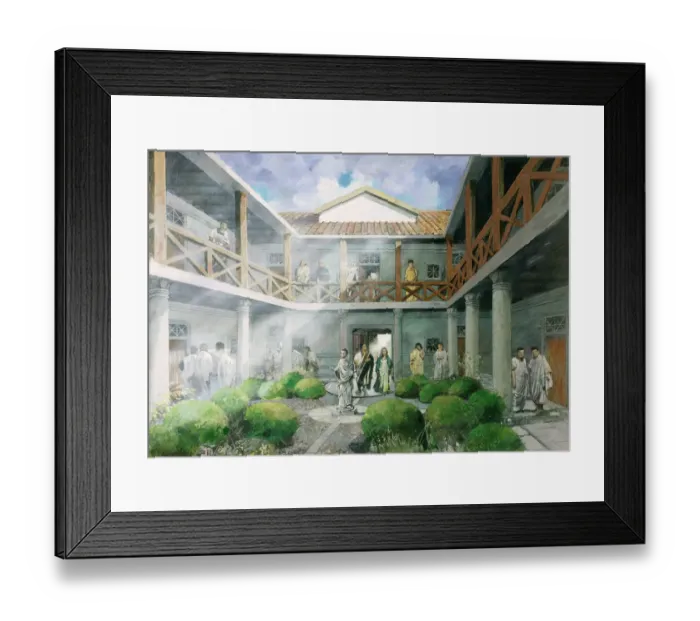 Framed Print : Wall Roman Site J970062 Framed Print : Wall Roman Site J970062