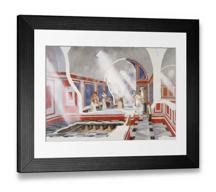 Framed Print : Wall Roman Site J970065