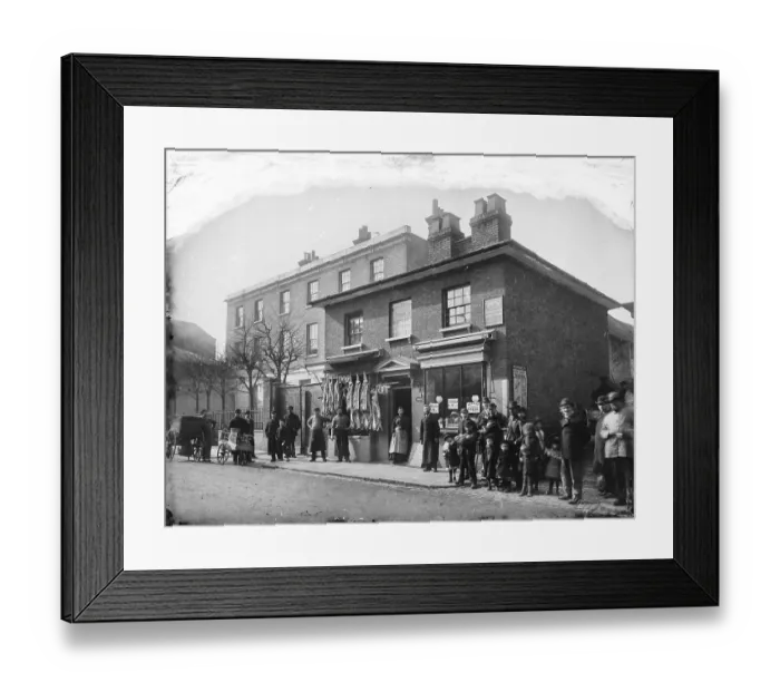 Framed Print : Butchers shop OFH01_01_01_f07_01