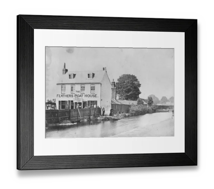 Framed Print : Feathers Boat House OFH01_01_01_f09_01